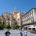 EU ESP CAL SEG Segovia 2017JUL31 PlazaMayor 002  The temple was demolished in 1532 to allow the widening the area, which now forms the current Plaza Mayor. : 2017, 2017 - EurAisa, Castile and León, DAY, Europe, July, Monday, Plaza Mayor, Segovia, Southern Europe, Spain
